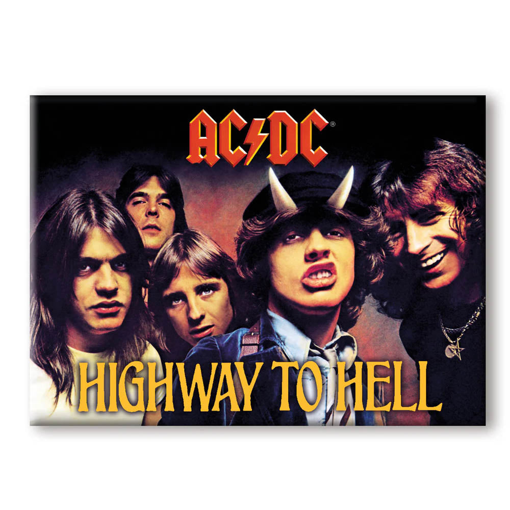 AC/DC - (来日 45周年 ) - Highway to Hell Album / Flat Magnet